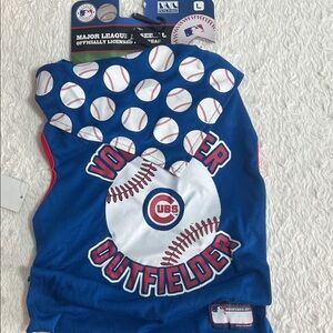 MLB Pet Blue Outfielder Shirt & Bandana NWT